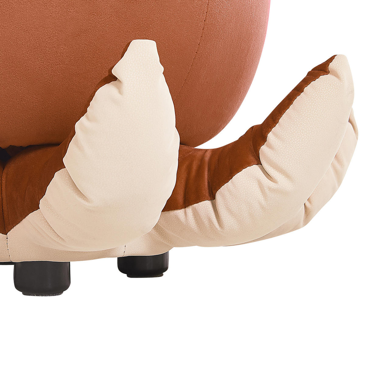 POUF Octopus 55/55/40 cm - Braun, Textil (55/40/55cm) - Beliani