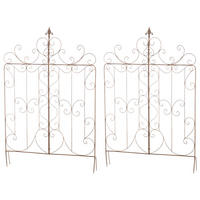 RANKGITTER Mandarin - 2er Set antik braun - Braun, Metall (99/133/7cm) - TPFLiving