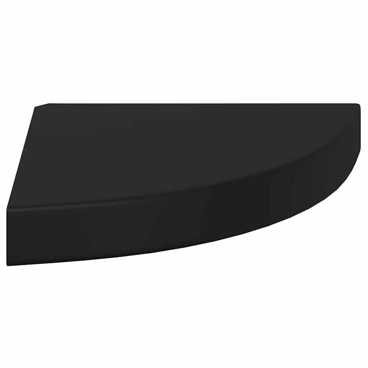 WANDBOARD für die Ecke 25/25/3,8 cm aus Mdf Schwarz - Schwarz, Holzwerkstoff (25/3.8/25cm) - vidaXL