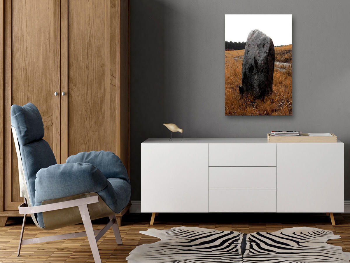 KUNSTDRUCK Braun 40/60 cm - Braun/Grau, Textil (40/60cm) - KUNSTLOFT