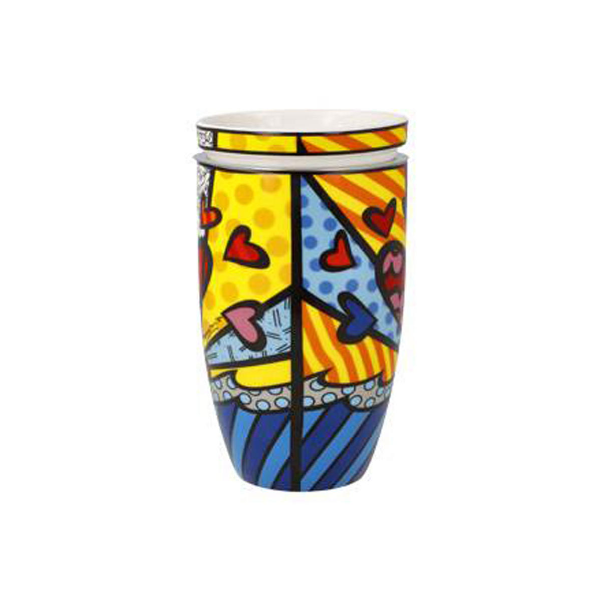 TEETASSE Romero Britto - A New Day, Fine Bone China - Multicolor, Keramik (0.45L) - Goebel