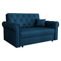 SCHLAFSOFA Viva Roma II - Blau/Schwarz, Holz/Textil (148/85/98cm) - MIRJAN24