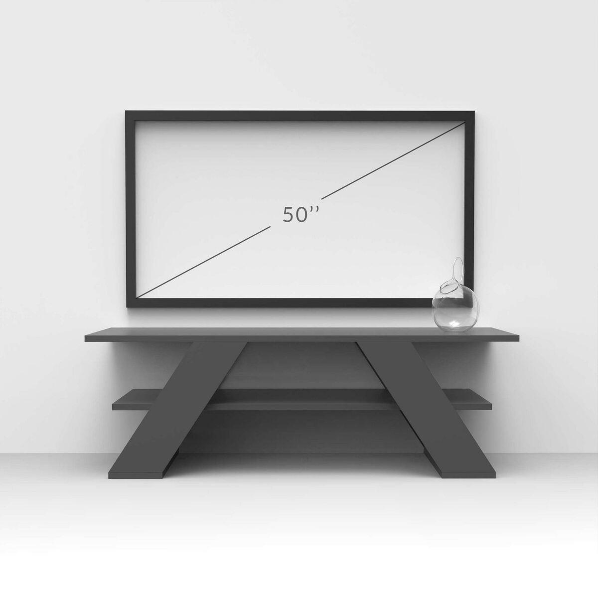 TV-MÖBEL 3 Regale L120 cm - Farfalla - Weiß, Holzwerkstoff (33.5/40/120cm) - Calicosy