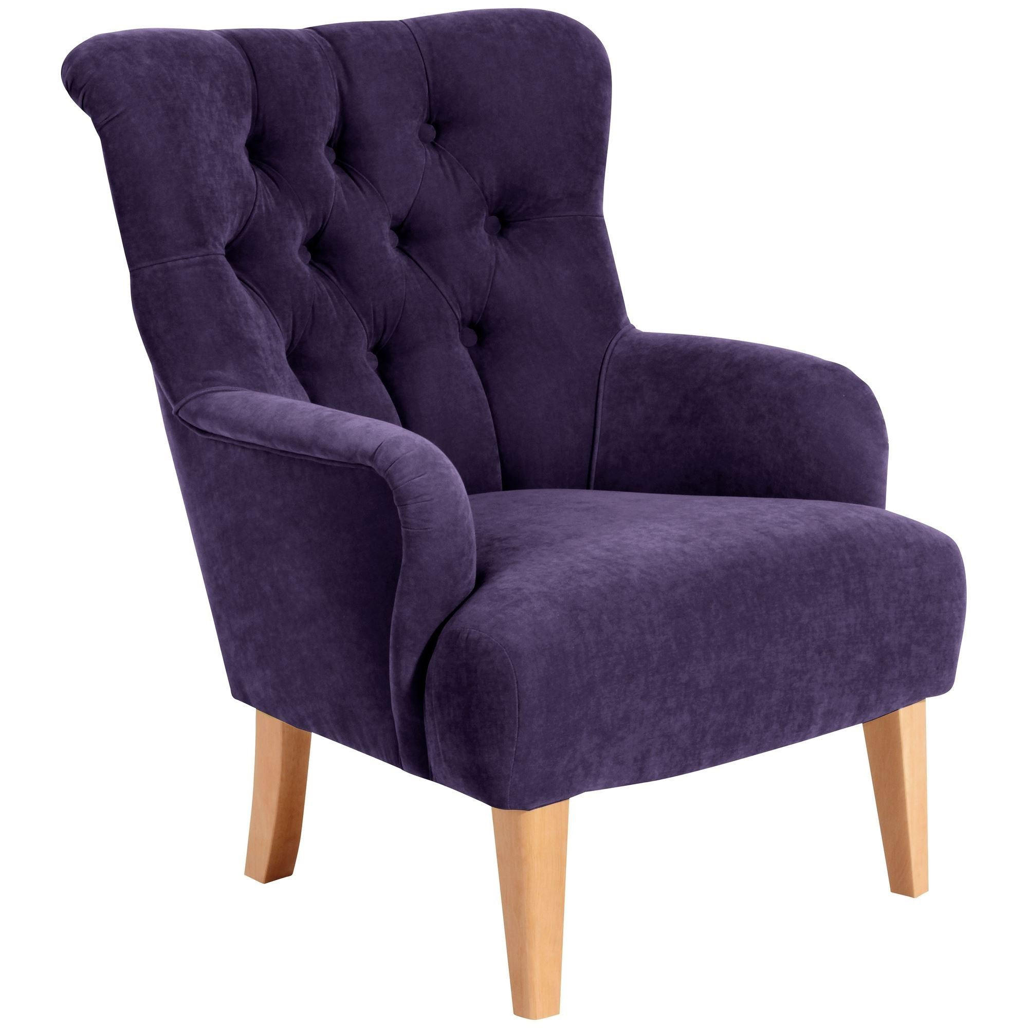 58aufmkessel Sessel Lila 71x97x82 cm