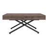 COUCH-/ESSTISCH Sanna X Sherman Eiche anthrazit 120 - 200 / 80 / 27 - 80cm - Anthrazit/Schwarz, Holz/Holzwerkstoff (80/120/27cm) - Feldmann-Wohnen