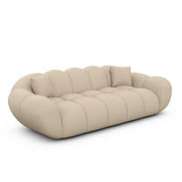 3-SITZER-SOFA Liva Beige Kunstleder - Beige, Kunststoff (223/70/93cm) - VAROYAL