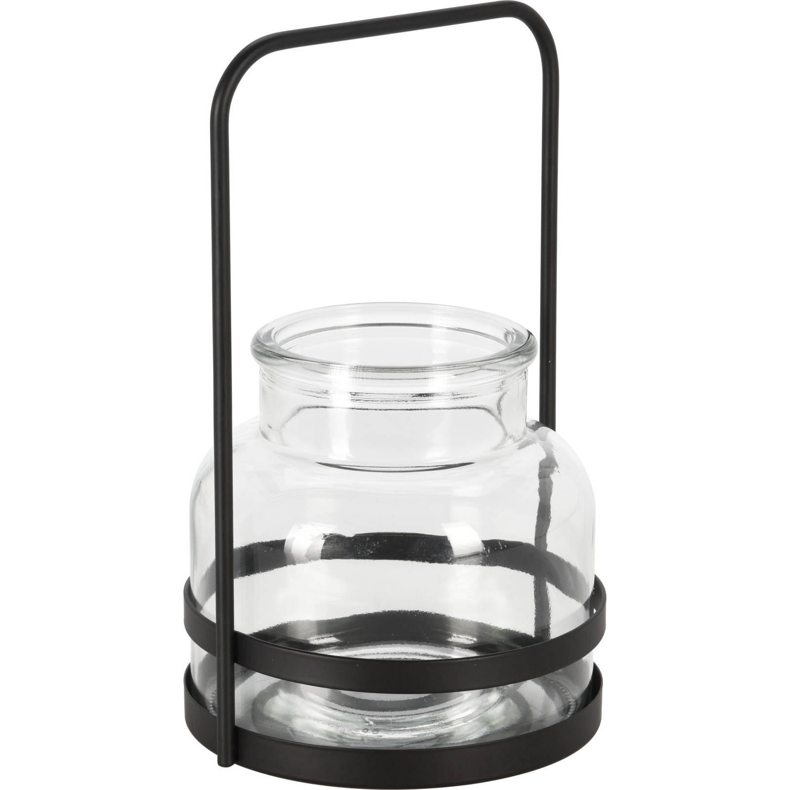 TEELICHTHALTER Metall - Transparent, Glas (22.5cm) - Home Styling Collection
