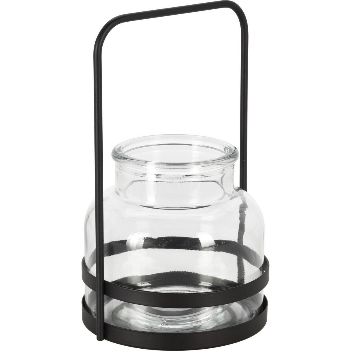 TEELICHTHALTER Metall - Transparent, Glas (22.5cm) - Home Styling Collection