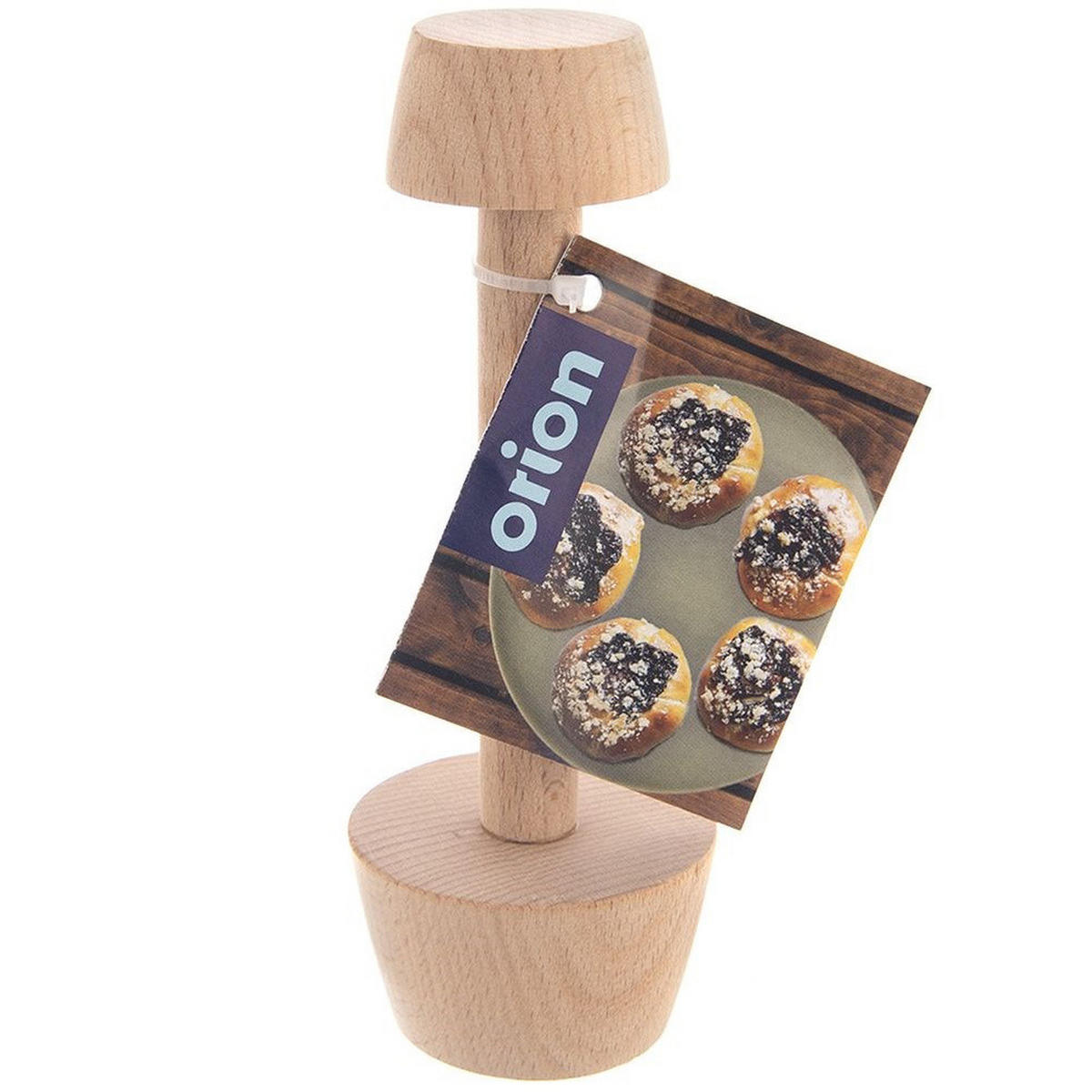 HOLZSTAMPFER Doppelseitiger für Törtchen 4/5,5 cm - Buchefarben, Holz (5.5/15/5.5cm) - Orion 