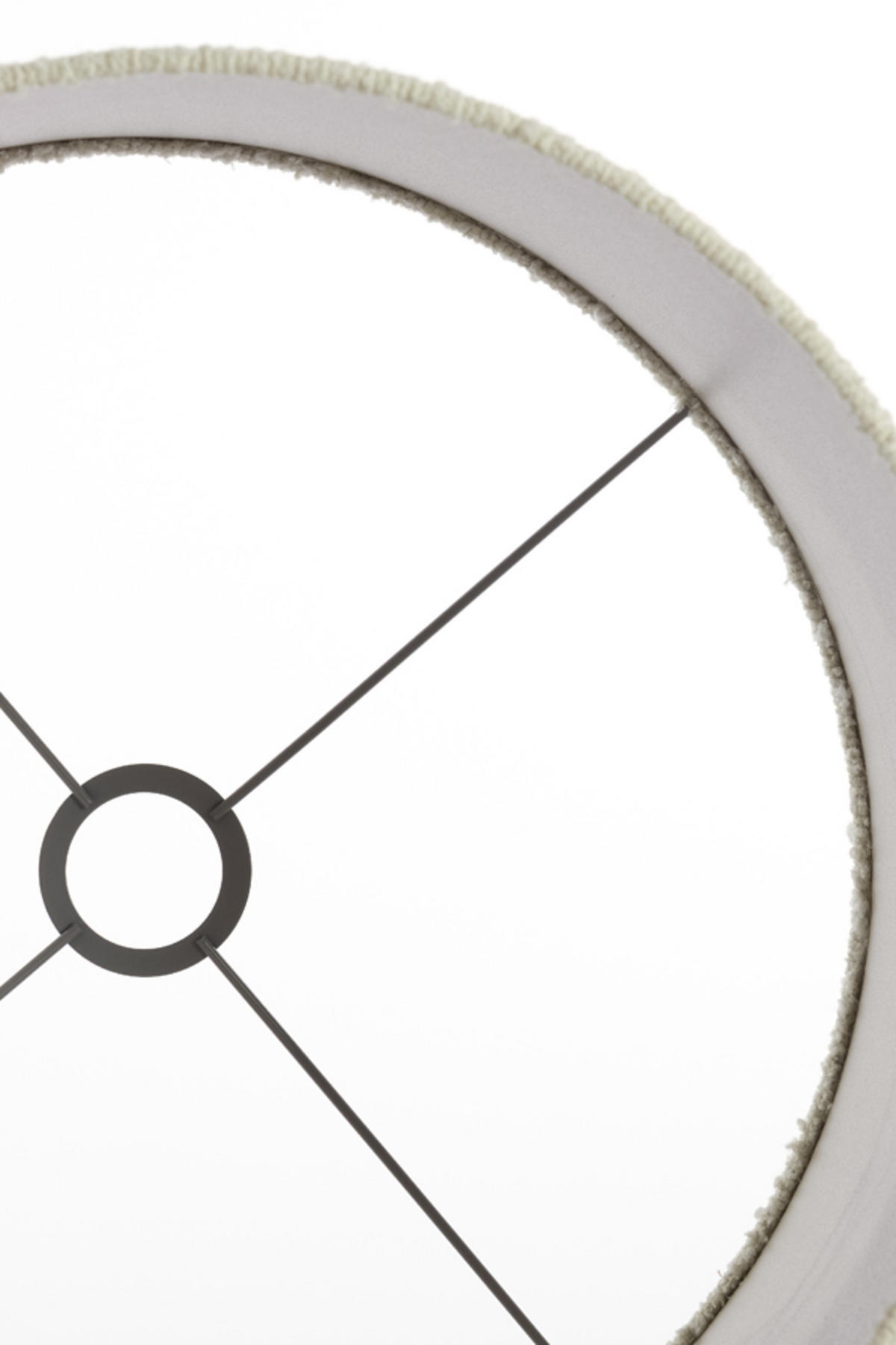 LAMPENSCHIRM Bolero Weiß Ø40/30 cm - Weiß, Textil (40/40/30cm) - Light & Living