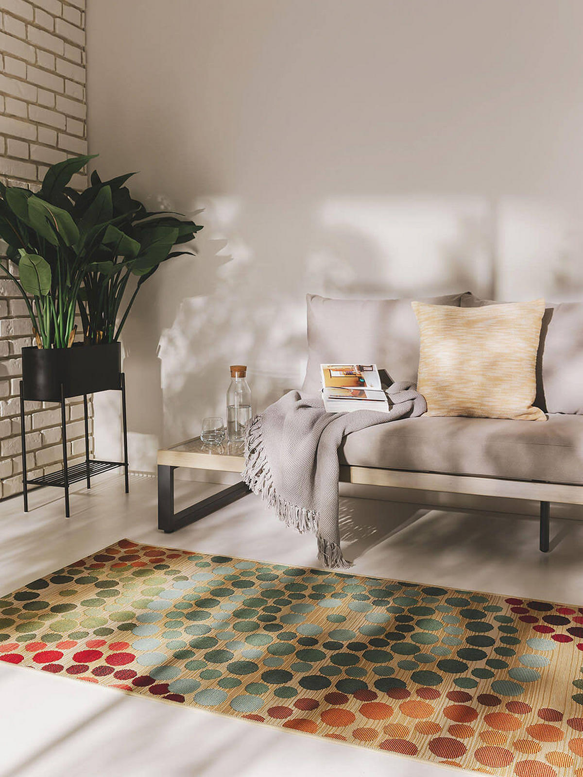 OUTDOORTEPPICH Artis Beige/Multicolor 80x250 cm - Beige/Multicolor, Kunststoff/Textil (80/1cm) - KUNSTLOFT