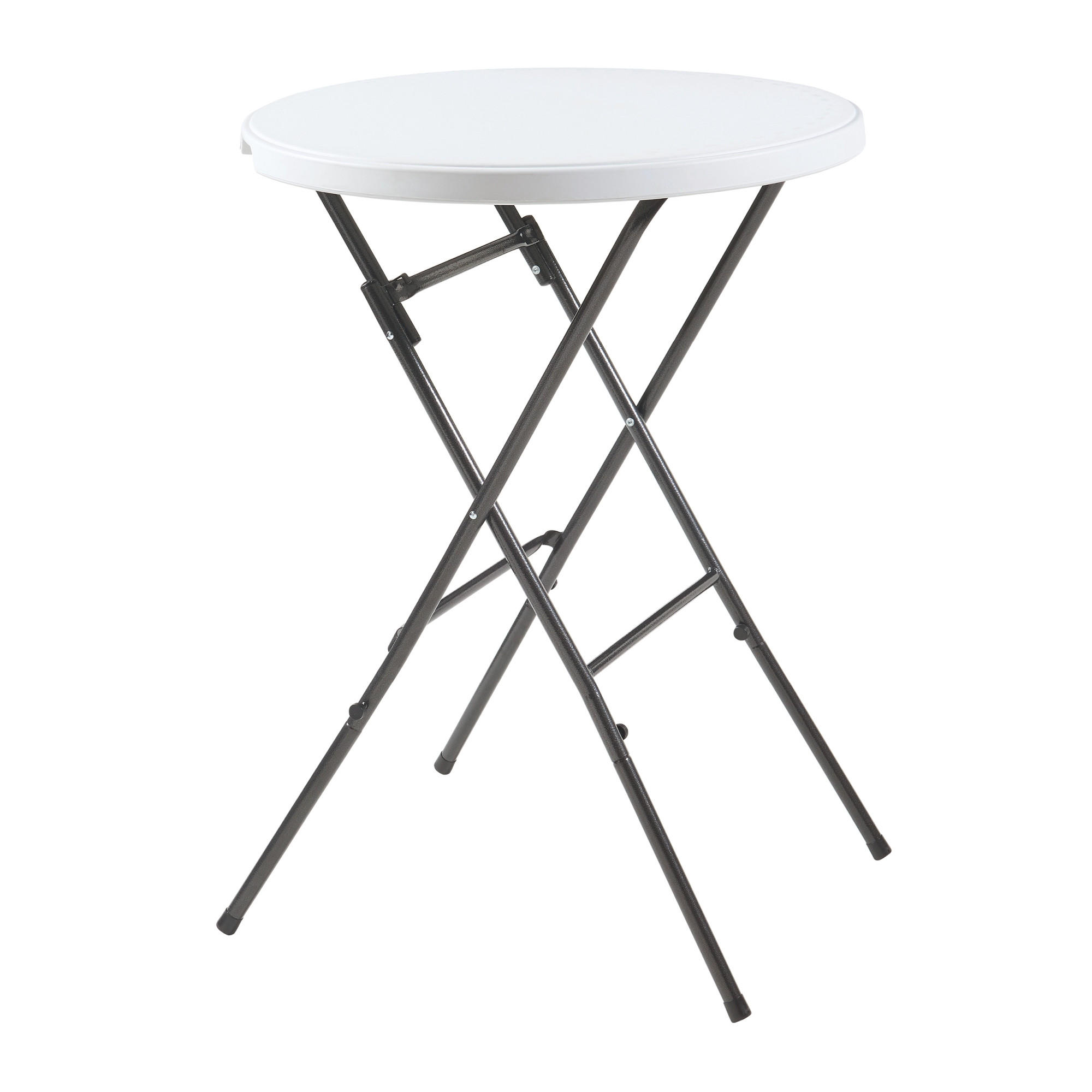 KLAPPTISCH Ljusnarsberg - Weiß, Kunststoff/Metall (80/80/110cm) - [en.casa]