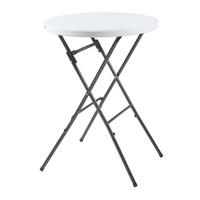KLAPPTISCH Ljusnarsberg - Weiß, Kunststoff/Metall (80/80/110cm) - [en.casa]