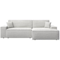 ECKSOFA Farese New Grau-Beige Chenille - Taupe/Schwarz, Kunststoff/Textil (267/167cm) - Selsey