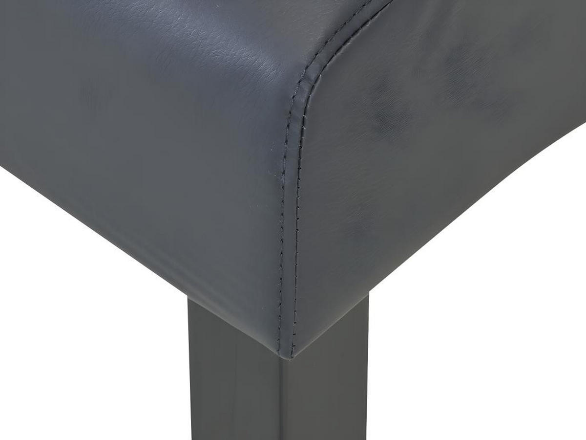 STUHL 2er-Set - Kunstleder - Grau - ROVIGO - Grau, Leder (63/107/47cm) - Vente-Unique