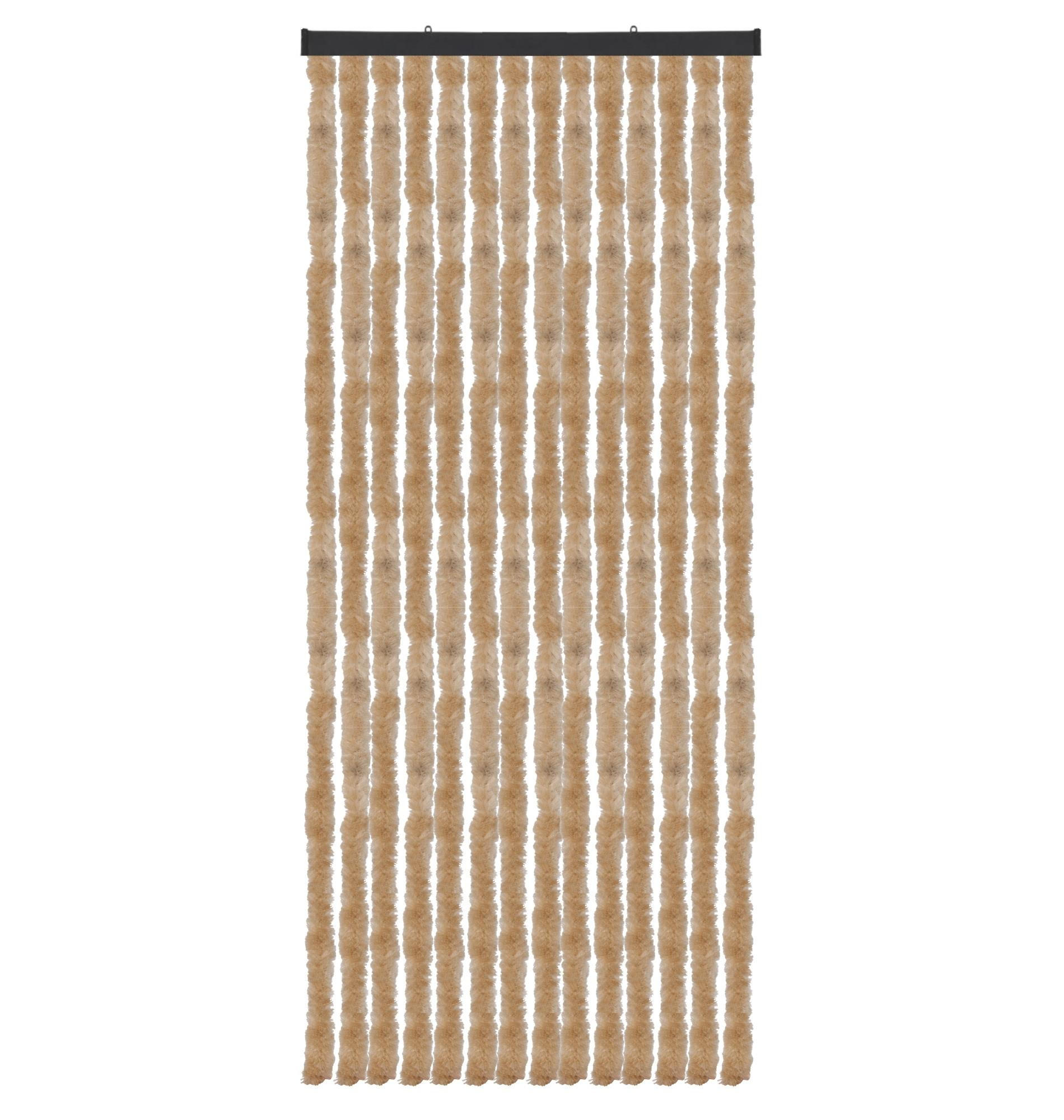 FLAUSCHVORHANG (56x185 cm) Türvorhang in "Beige" - Beige, Kunststoff (56/2/185cm) - Arsvita