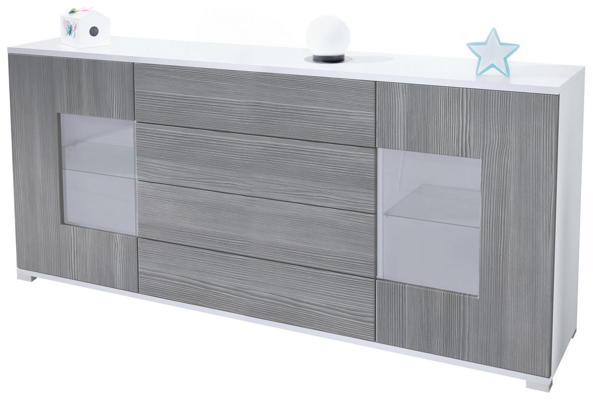 SIDEBOARD Grömitz Avola-Anthrazit - Anthrazit, Holzwerkstoff (166.5/75.5/35cm) - Vladon