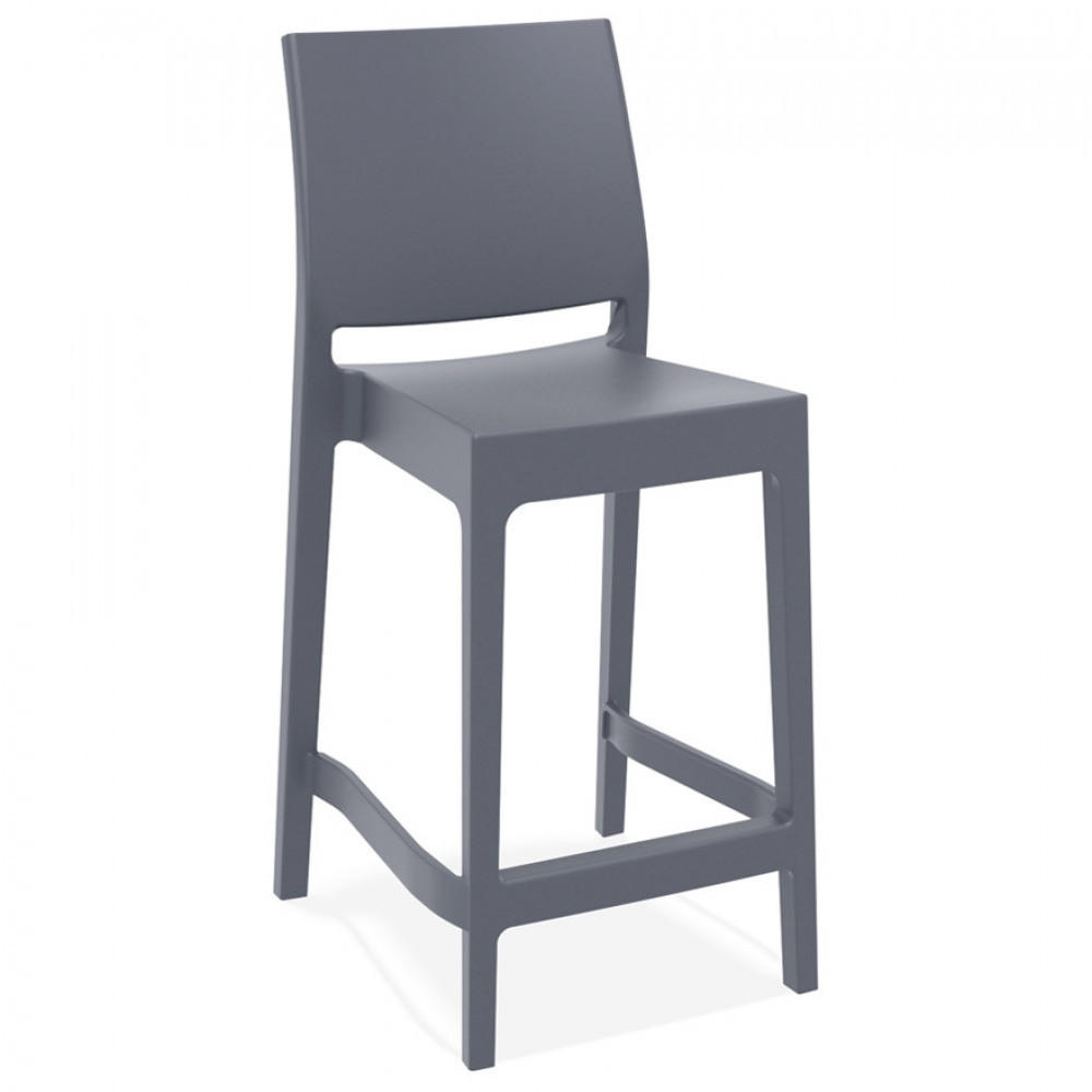 BARHOCKER grau 40.5x96.5x51cm - Grau, Kunststoff (40.5/96.5/51cm) - AlterEgo