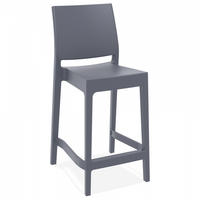 BARHOCKER grau 40.5x96.5x51cm - Grau, Kunststoff (40.5/96.5/51cm) - AlterEgo