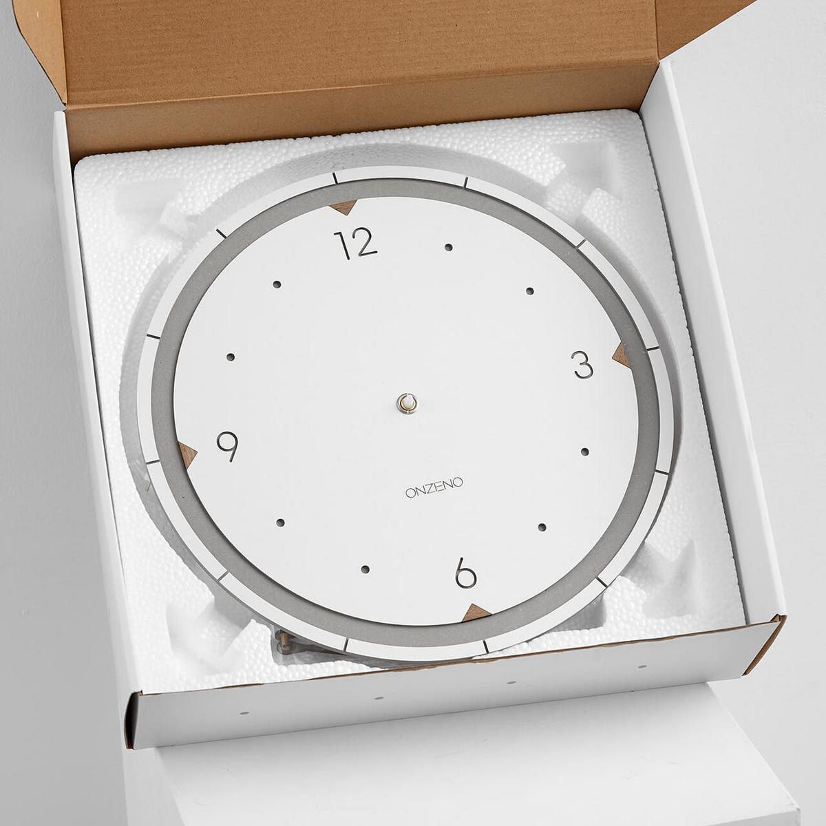 WANDUHR Design Weiß 29/29 cm - Weiß, Holzwerkstoff (0.42/29/1cm) - ONZENO
