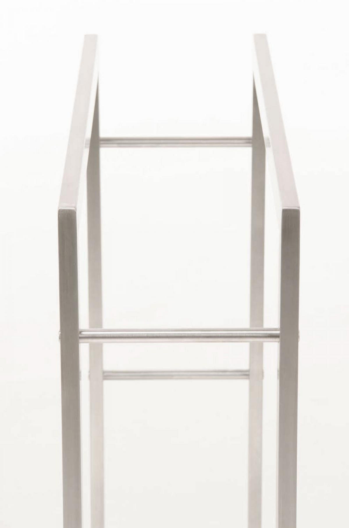 KAMINHOLZREGAL 80/25/100 cm Metall edelstahl - Edelstahlfarben, Metall (80/100/25cm) - CLP