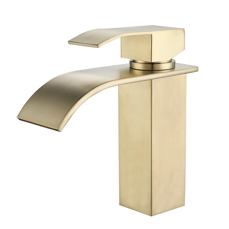 BADEZIMMERARMATUR, 17,5 x 15,5 cm, gold - Goldfarben, Metall (28/8/18cm) - Vallsero