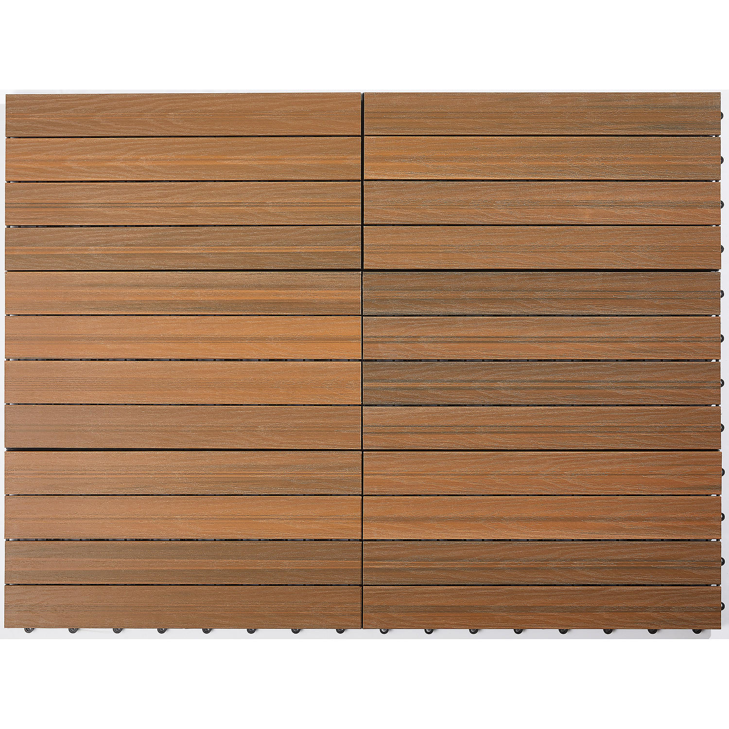 TERRASSENFLIESE - 6er-Set - Braun, Kunststoff (30/60/2.4cm) - home24