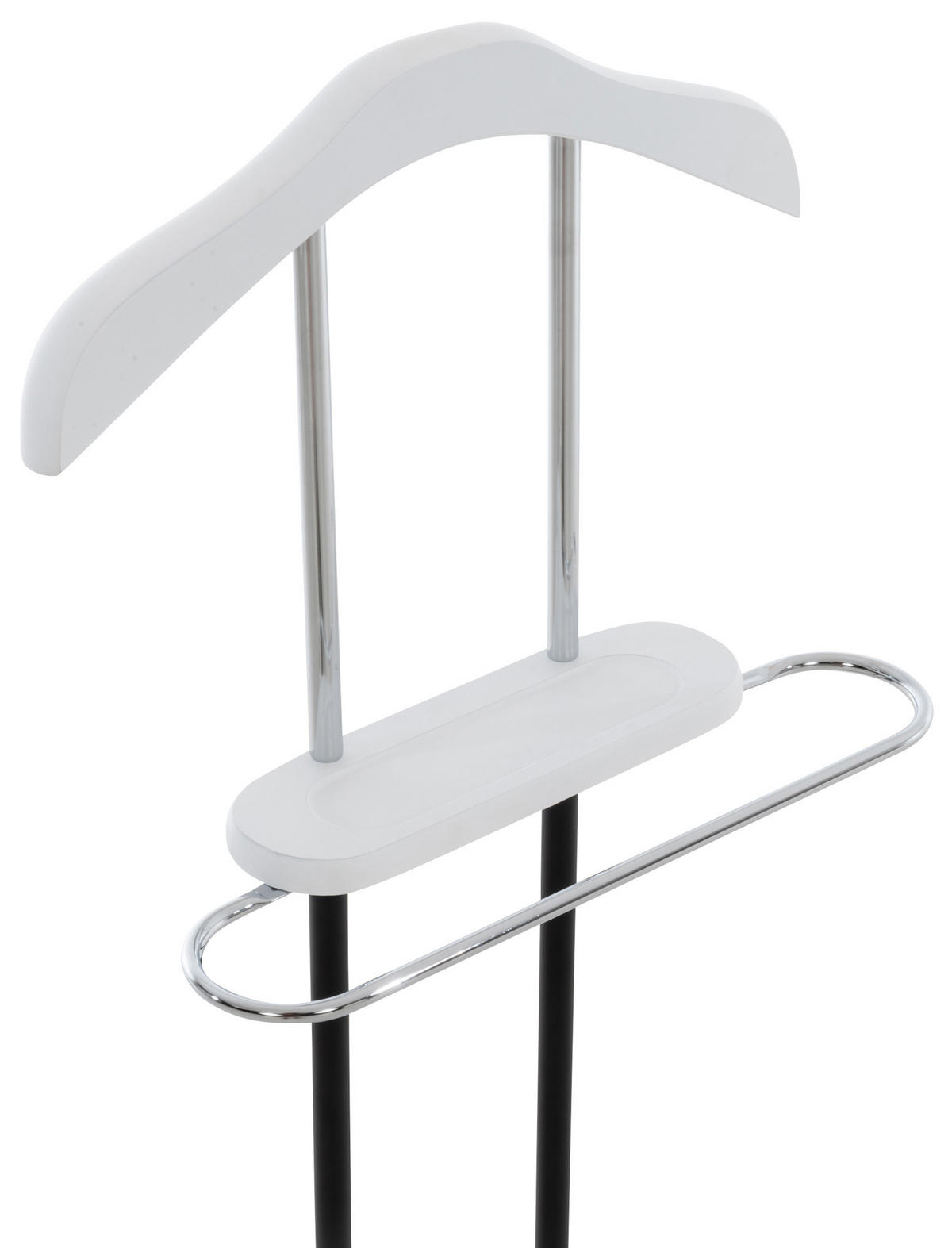 HERRENDIENER Metall weiß - Weiß, Metall (43/109/28cm) - CLP