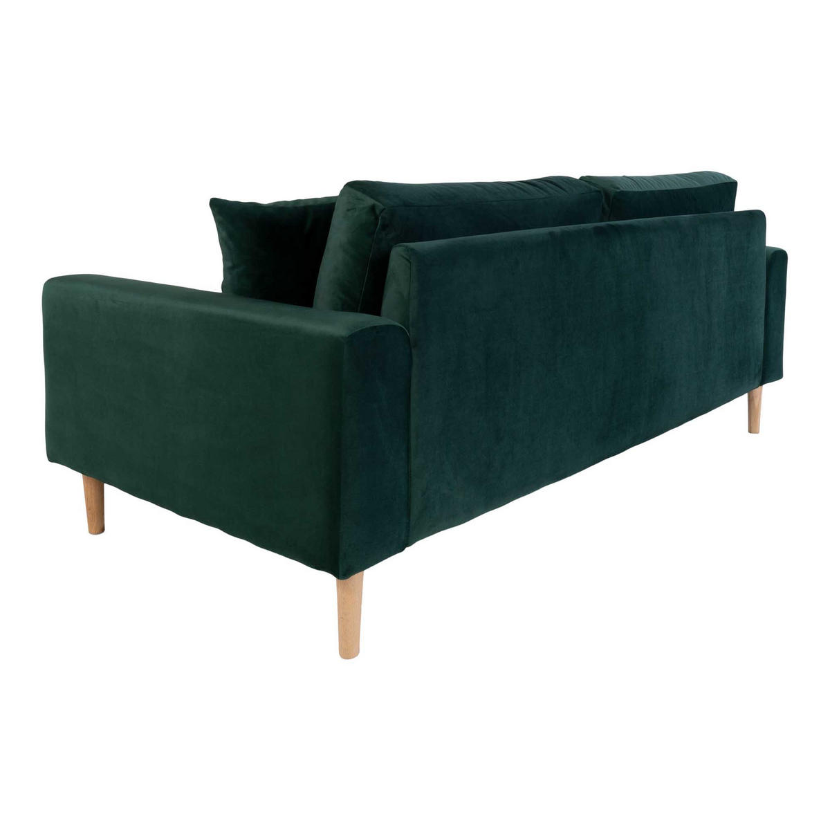 2,5-SITZER-SOFA Velours grün - Grün, Textil (180/76/93cm) - ebuy24