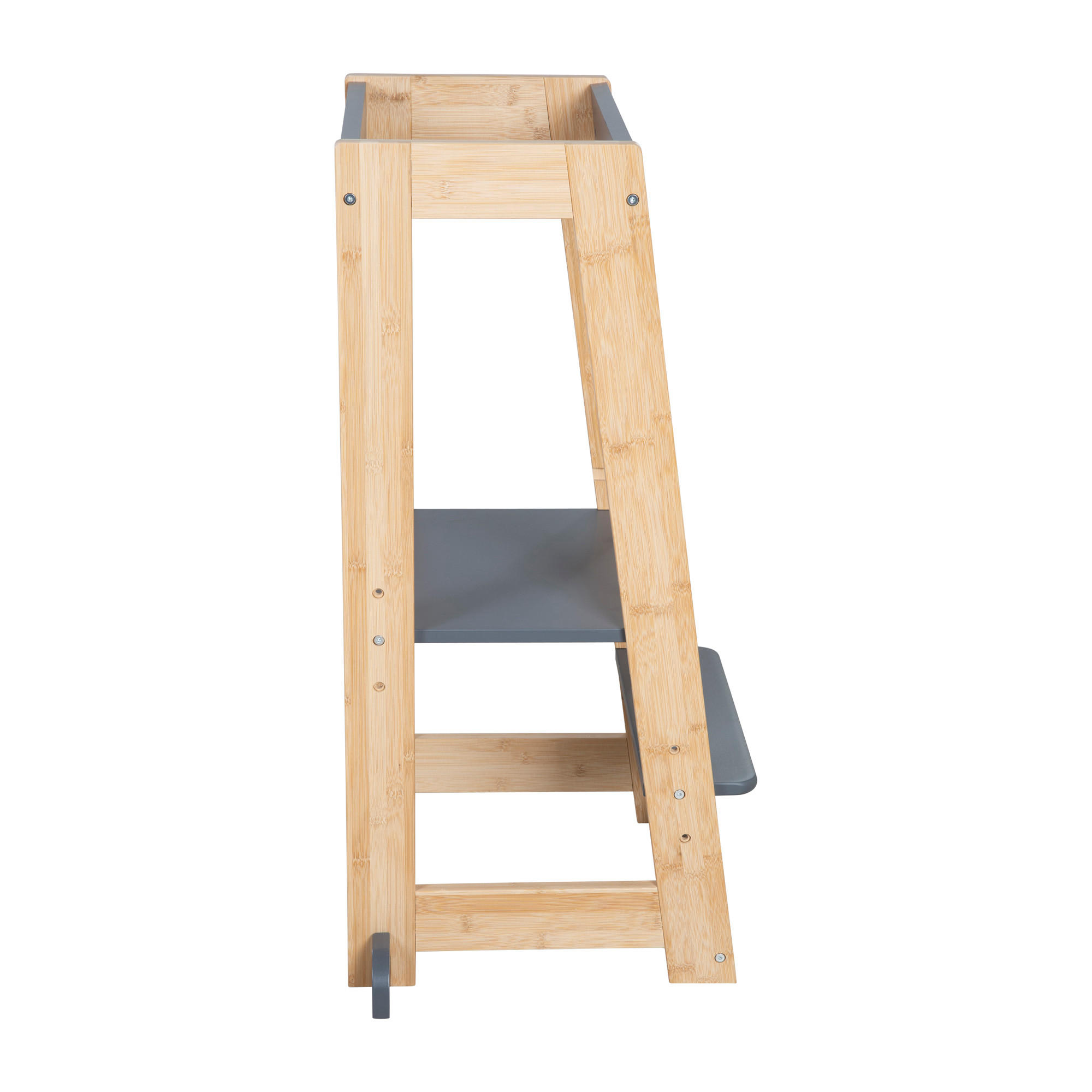 LERNTURM Bambus - Anthrazit - Anthrazit, Holz (54/88/43.5cm) - Roba
