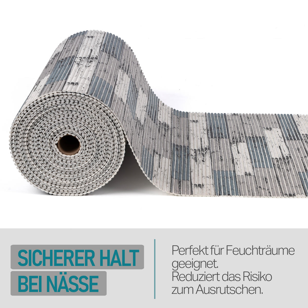 SCHUTZUNTERLAGE Weichschaum auf Rolle 0,65x15 m Klinker Grau - Blaugrau, Kunststoff (65/1500cm) - Bestlivings