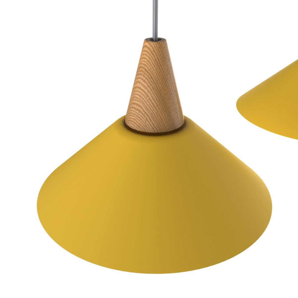 HÄNGELEUCHTE - Gelb, Metall (25/100/16cm) - Lumicom