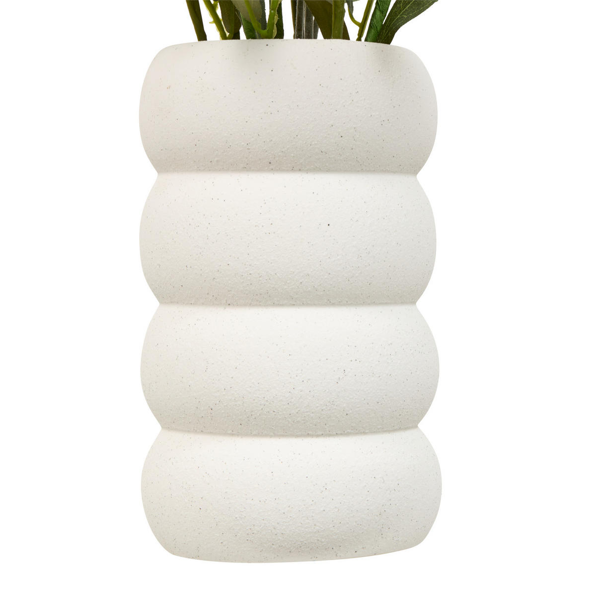 ZUSAMMENSETZUNG aus Eukalyptus und Lavendel Uda 34,8/34,8/66 cm - Weiß, Keramik (66cm) - Atmosphera Createur d´interieur
