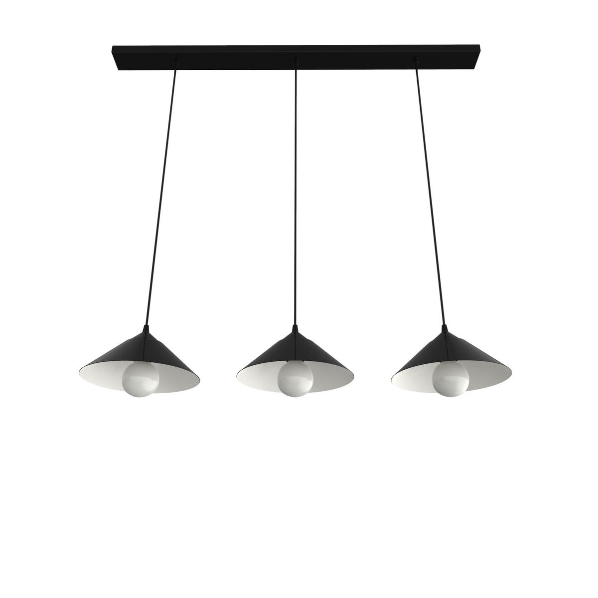 HÄNGELEUCHTE - Schwarz, Metall (25/100/120cm) - Lumicom