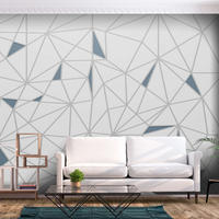 VLIESTAPETE Grau 450/315 cm - Blau/Grau, Textil (450/1cm) - KUNSTLOFT
