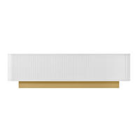 TV STOLEK bílý moderní 3 dvířka vedení kabelů - bílá, kompozitní dřevo (170/47/40.5cm) - Urban Meuble