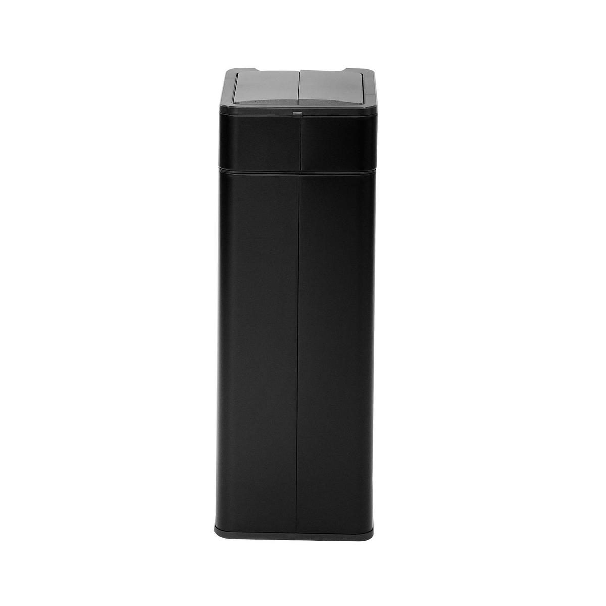 SENSORMÜLLEIMER SE40L Schwarz - Schwarz, Metall (23/65/31cm) - SVITA