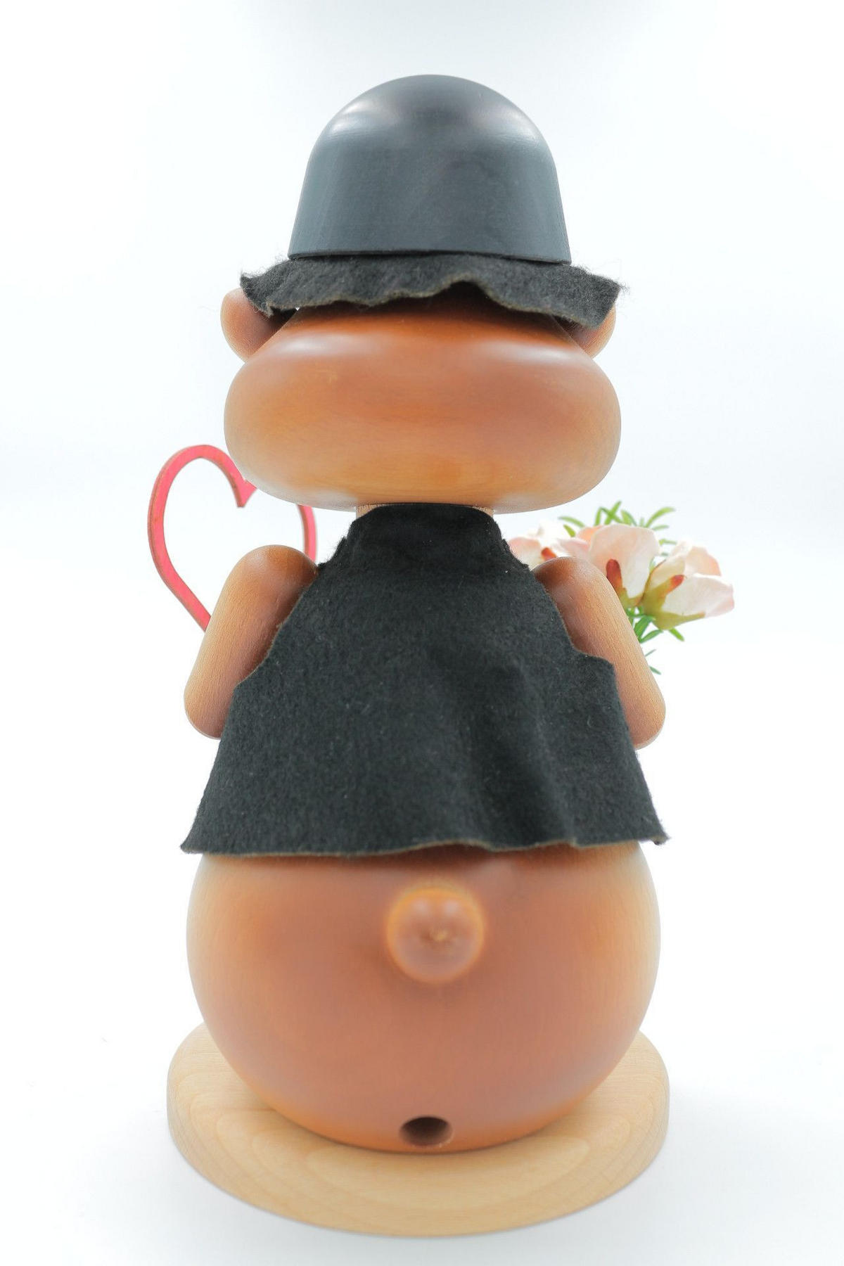 RAUCHFIGUR Hamster Romantiker 24 cm - Multicolor, Holz (15/1/0.1cm)