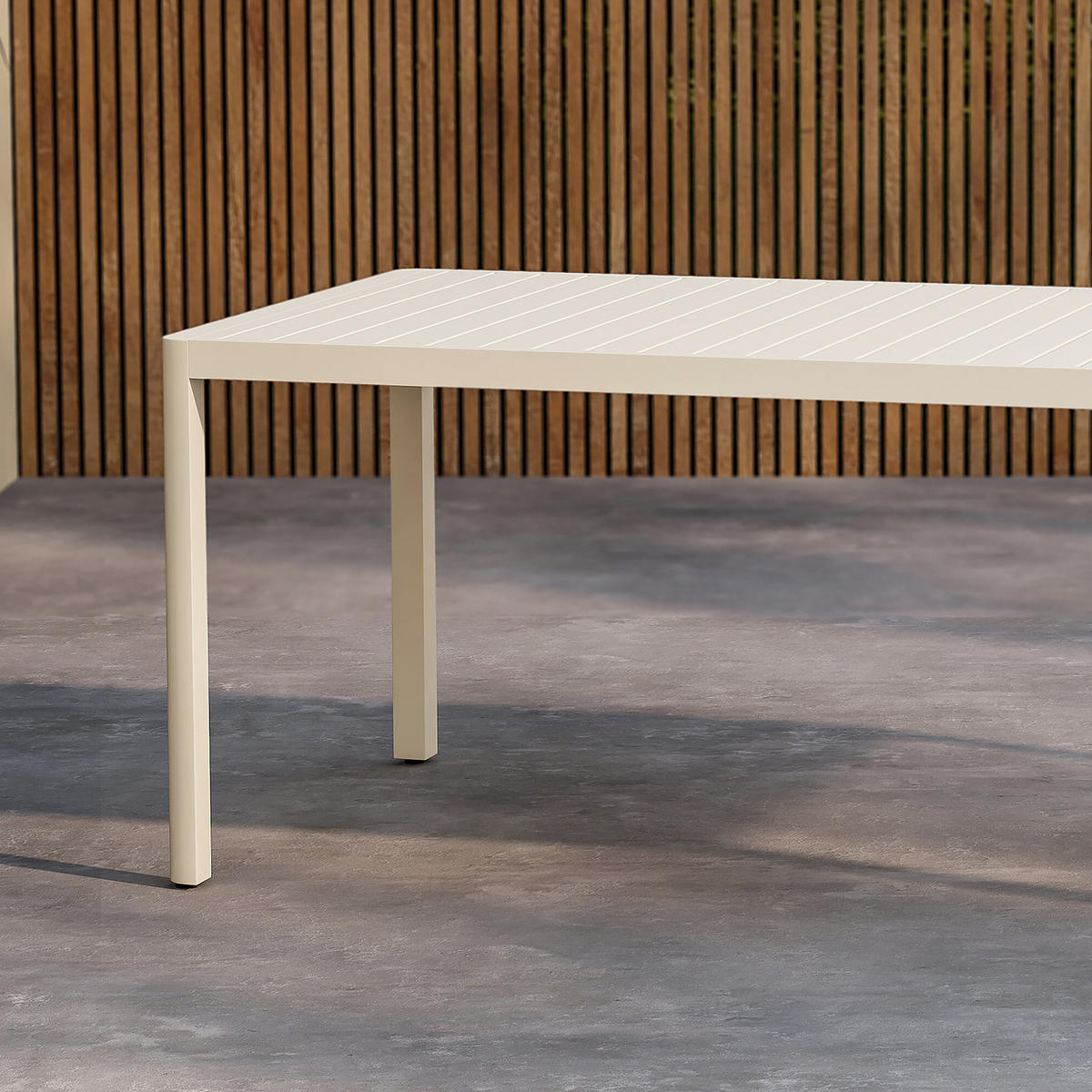 GARTENTISCH - Beige, Metall (200/90/72cm) - home24