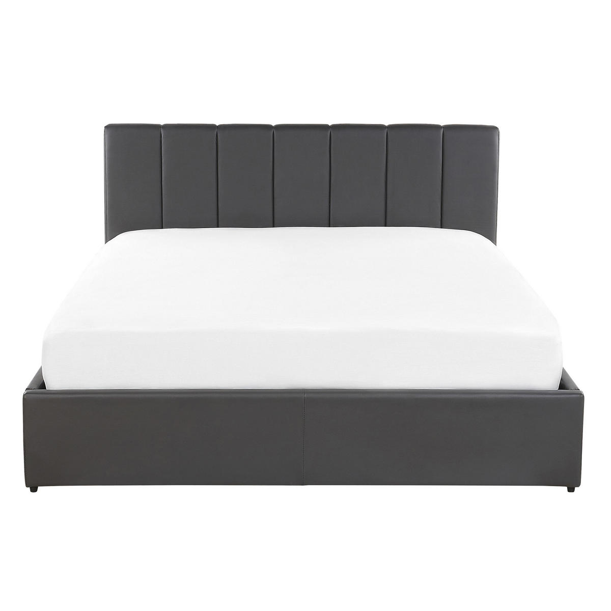 BETT 140/200 cm Dunkelgrau Dreux - Dunkelgrau, Textil (140/200cm) - Beliani