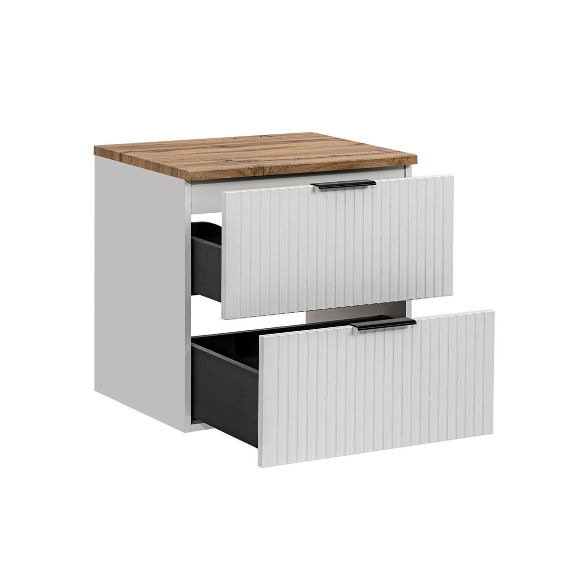 WASCHTISCHUNTERSCHRANK 60.6cm Adriel Weiß - Weiß, Holzwerkstoff (60.6/59/46cm) - Petits-meubles