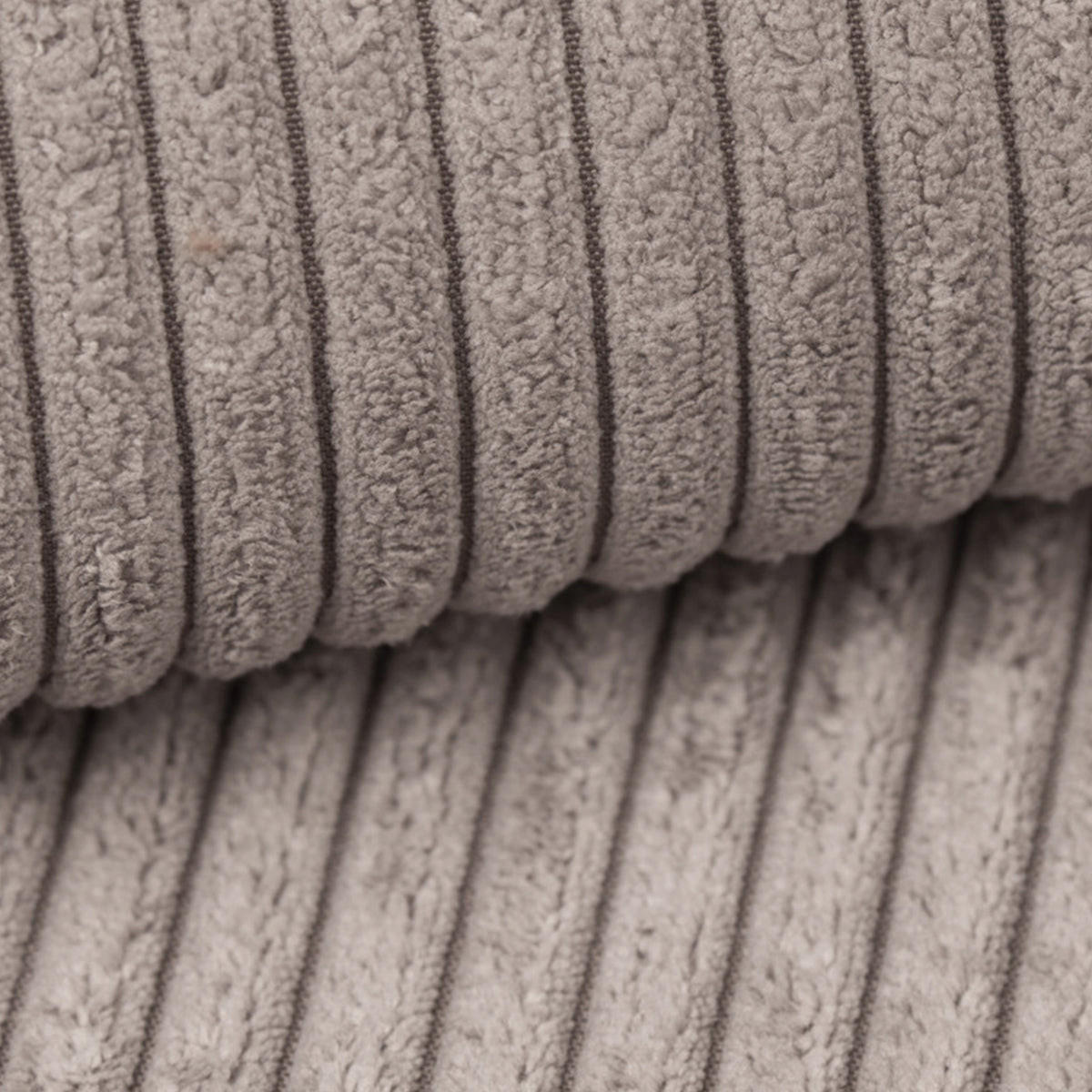 PANORAMASOFA Isaac 5 Sitzplätze Taupe - Taupe, Holzwerkstoff (398/85/185cm) - Petits-meubles