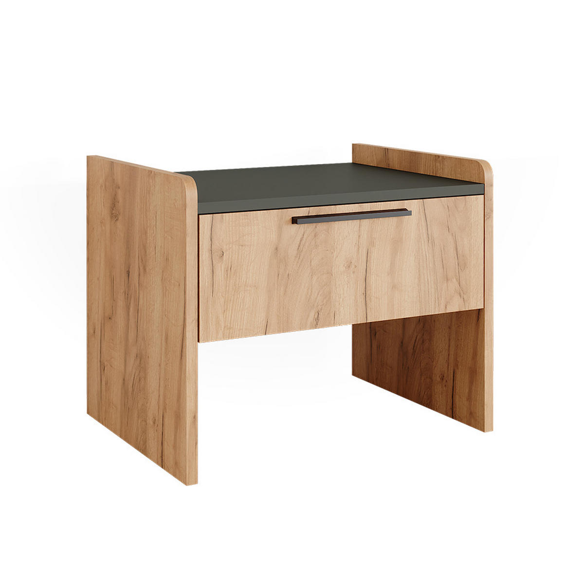 LAVICE DO JÍDELNY Roman Zlatý dub power/antracit - Sonoma dub/antracitová, kompozitní dřevo (53.5/45.5/41.1cm) - Vicco