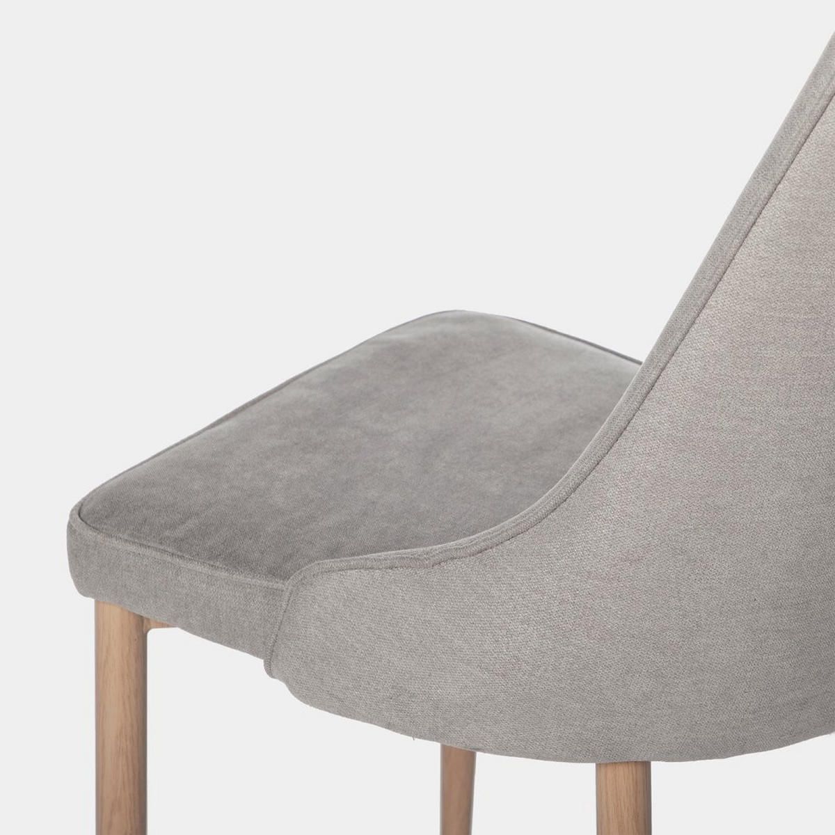 ESSZIMMERSTUHL Agnes Grau 45 cm x 95 cm - Grau, Textil (45/95/65cm)