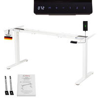 TISCHGESTELL HÖHENVERSTELLBAR LIFT S5 weiss - Weiß, Metall (68/180/118cm) - Albatros