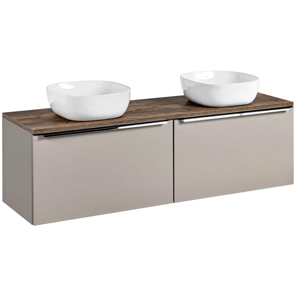 WASCHTISCH Puebla-56 - Beige, Holzwerkstoff (160/64/46cm) - Lomado