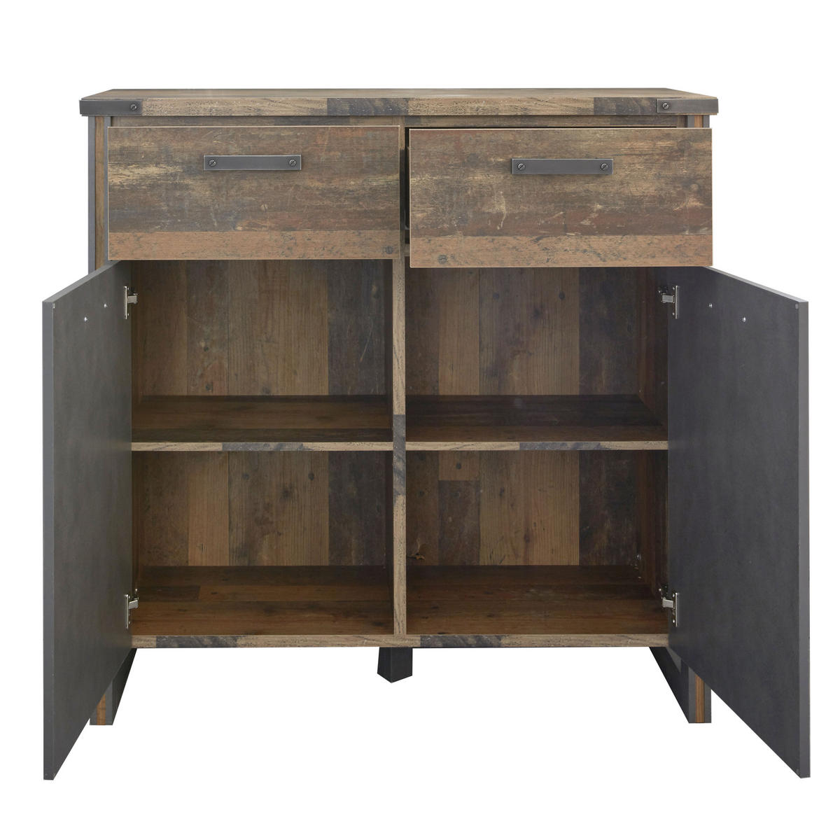 KOMMODE Grau - Grau, Holzwerkstoff (119/110/42cm) - ebuy24