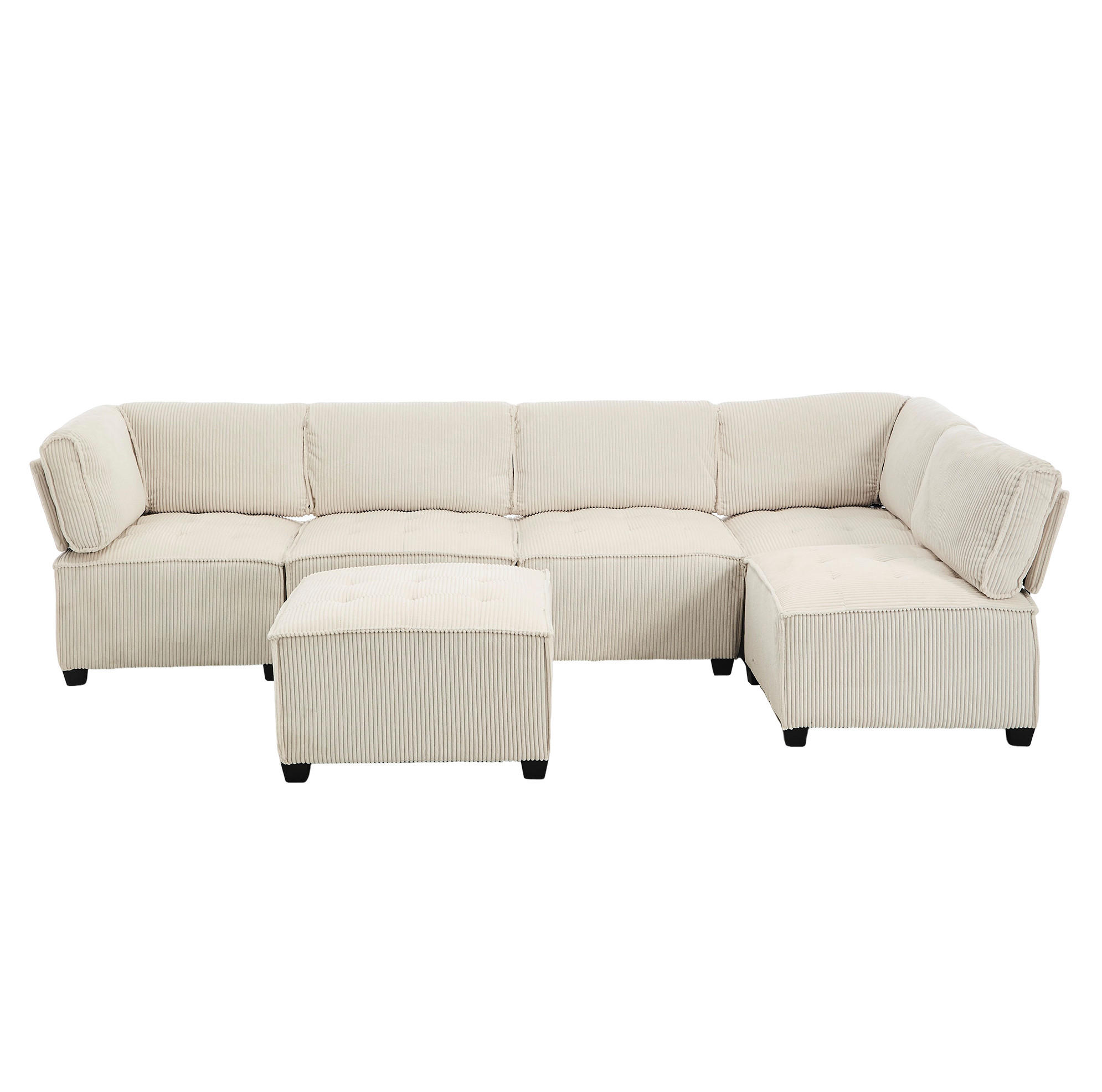 Okmyhome Ecksofa Beige 77x70 cm