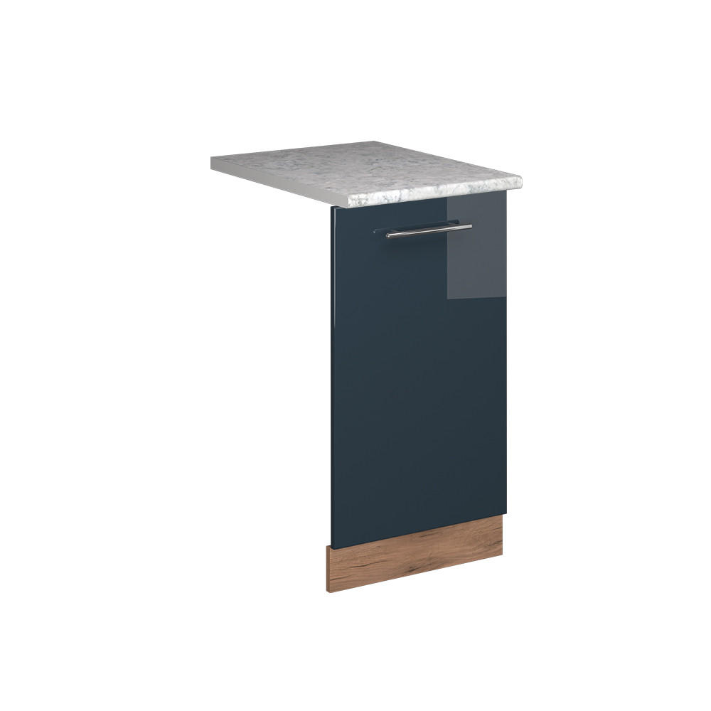 DISKMASKINENS FRONTPANEL Fame-Line M&ouml;rkbl&aring; h&ouml;gblank 45 cm , AP Marble M&ouml;rkbl&aring;, Honungsek 81.8/45/60 cm