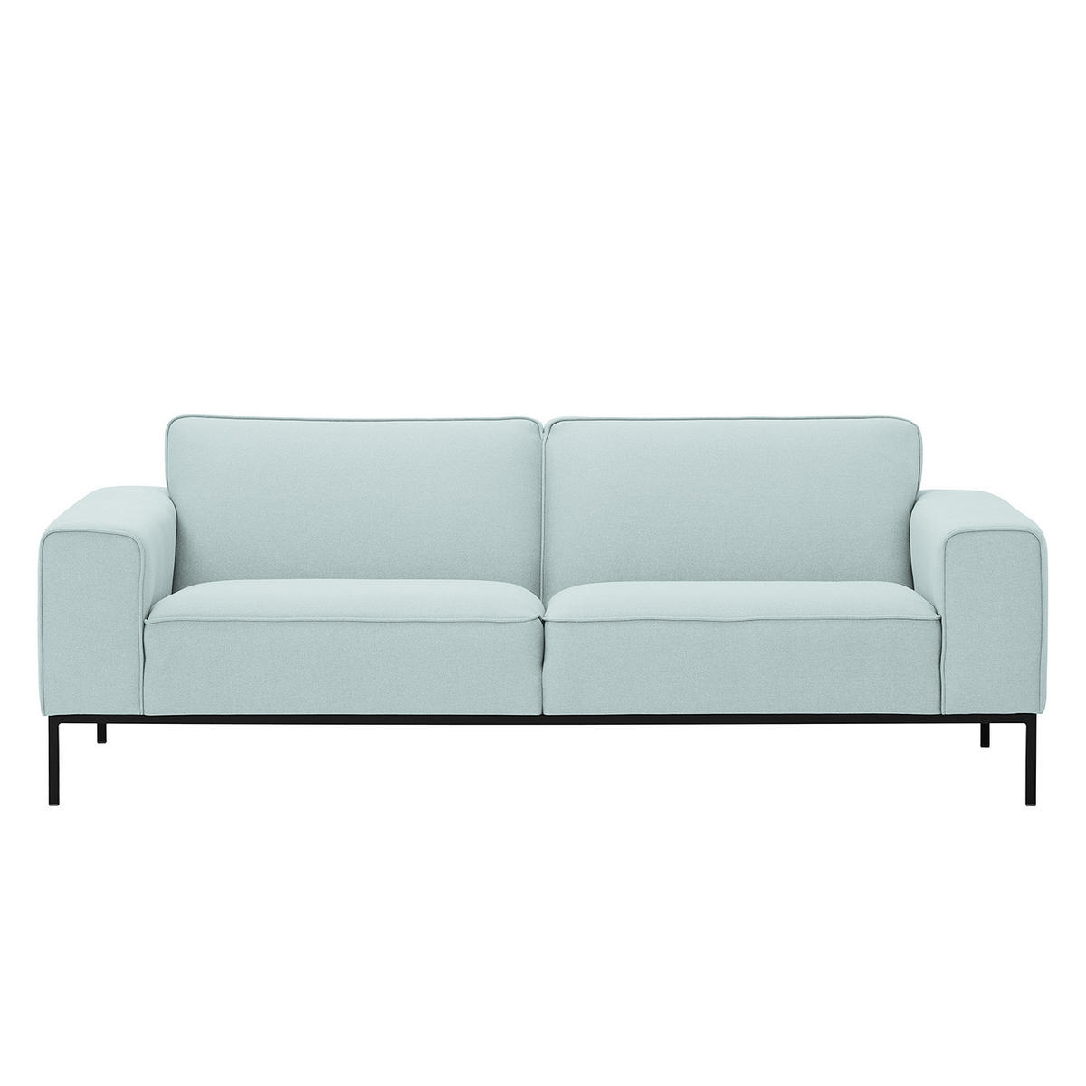 3-SITZER SOFA - Webstoff - Mintgrün, Textil (205/77/93cm) - home24